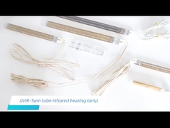 対の管の赤外線ランプ、産業熱する短波の赤外線ランプに塗る金