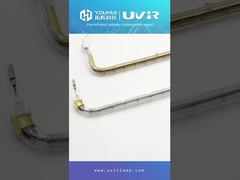 U字型短波赤外線ヒーターエレメントチューブ（リフレクター付き）