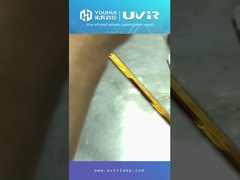 ホワイトコーティング U型クォーツヒーターランプ チューブハロゲン赤外クォーツヒーターランプ