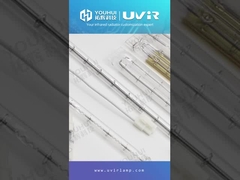 金塗装 双管ハロゲン赤外線ヒートランプ