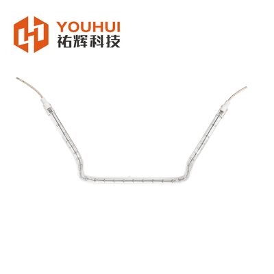 150-6000W出力、5000時間の寿命を持つ工業用石英ガラス赤外線加熱管