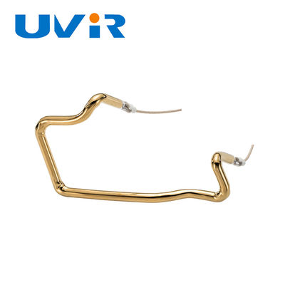 金で覆われたクォーツ赤外線熱管 150-6000W