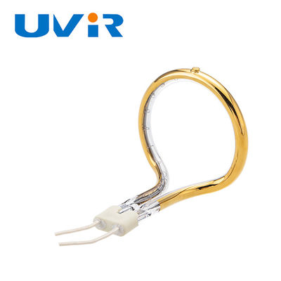 良い価格 直角の赤外線熱ランプの短波の低負荷の消費のあたりの240V金コーティング オンライン