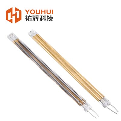 良い価格 産業用暖房用 黄金塗装 双管 中波赤外線ランプ 1000W オンライン