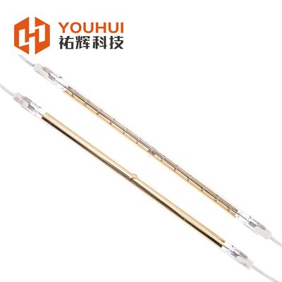 良い価格 産業用暖房と塗料乾燥のための黄金コーティング600W R7Sクォーツ赤外線ランプ オンライン