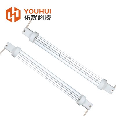 品質 産業用短波赤外線ハロゲンヒーター 寿命5000h,フィラメント温度1100~2600°C,加熱長50~1500mm 工場
