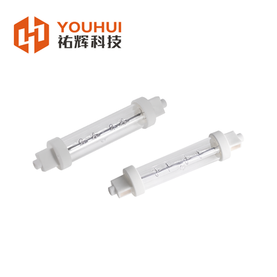 シングルチューブハロゲン赤外線ヒーターランプ 寿命5000h,波長1-2μm,電圧55-575V