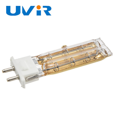 450W ツインチューブ石英加熱ランプ 115V ゴールドリフレクター付き