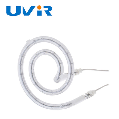 UVIR 180mm 白リング赤外線ランプ 230V 石英管