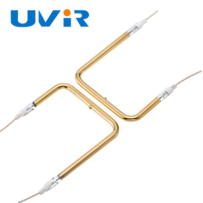 UVIRの赤外線発熱体の管、500w Uの形のヒーターのタングステンのフィラメント