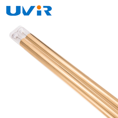 200〜10000w Uvir ゴールドコーティング ツインチューブクォーツランプ 印刷機用赤外線ランプ